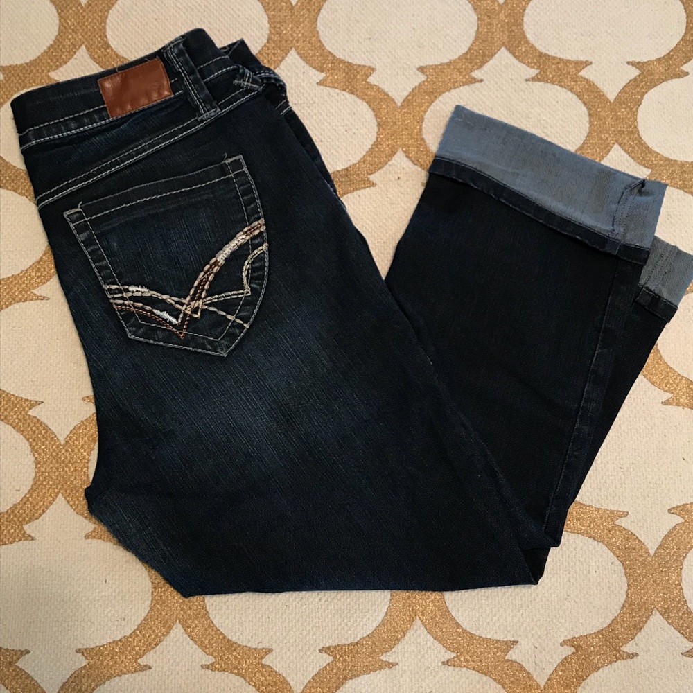 Size 12 Jean Capris dark wash